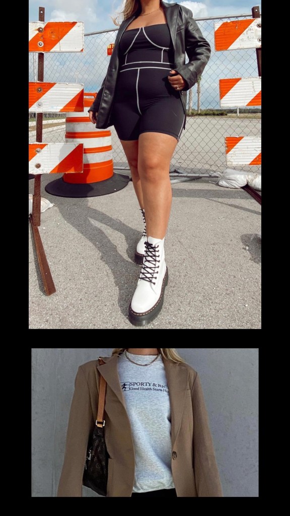 athleisure outfit work workout outfit sweatshirt sweat set 